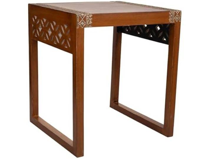Table en bois et métal - WANDERLUST DECO - Rectangulaire - Marron - Livré monté