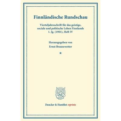 Finnländische Rundschau., Taschenbuch von , Duncker & Humblot, 978-3-428-16317-5