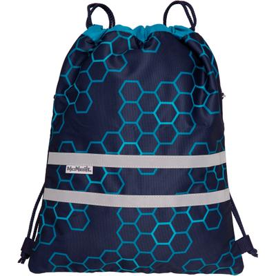 Turnbeutel MCNEILL "Sportschuhbeutel Xagon", Kinder, Gr. B/H/T: 31cm x 41cm, blau (xagon), Polyester, Taschen