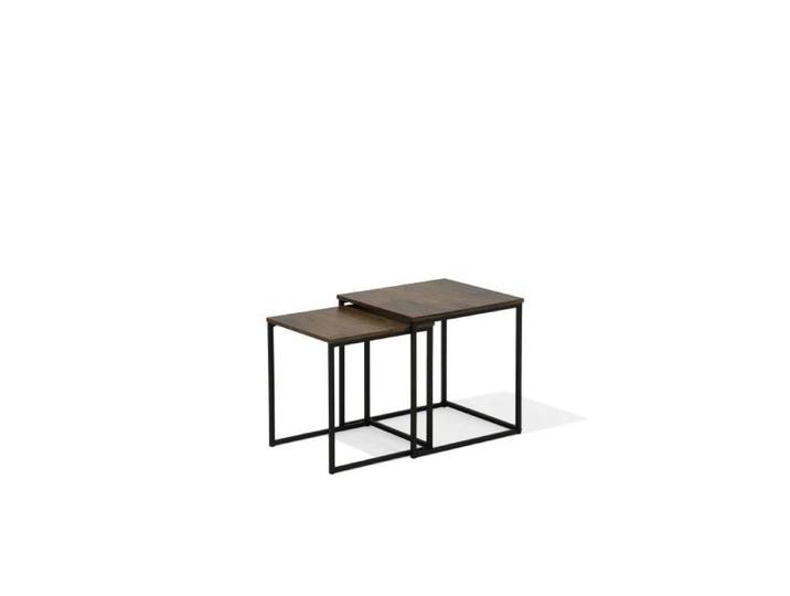 Tables basses noires vintages DENNY - BELIANI - Carré - Bois - Panneaux de particules - Mat