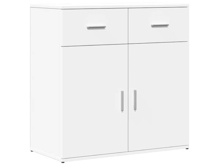 GFMGUEMV Sideboard Weiß 79x38x80 cm Holzwerkstoff Schrank Stauraum Glatte Oberfläche, feuchtigkeitsbeständig, pflegeleicht, vielseitig nutzbar, robuste Konstruktion