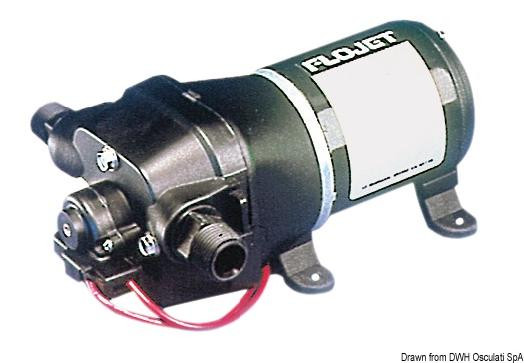 Osculati Flojet zelfaanzuigende verswaterpomp met 4 ventielen 16.440.50