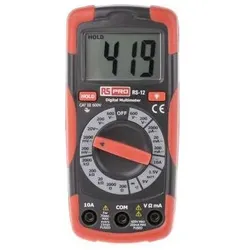 RS PRO, Multimeter, Compact Multimeter Manual Ranging (CAT III 600V, Hand-Multimeter)