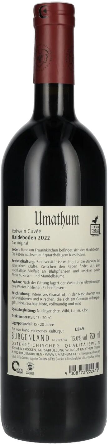 Weingut Umathum Umathum Haideboden Cuvée 2022 13% Vol. 0,75l