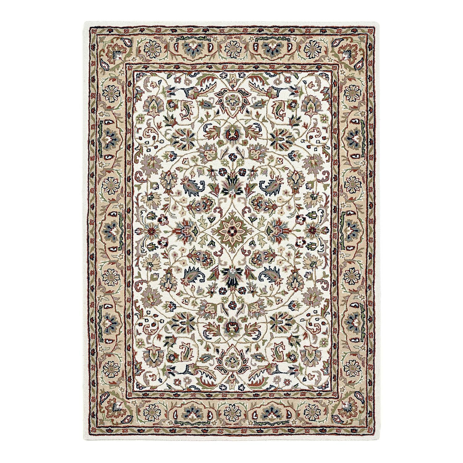 home24 Wollen vloerkleed Royal Orient Isfahan beige/beige 250 x 300 cm
