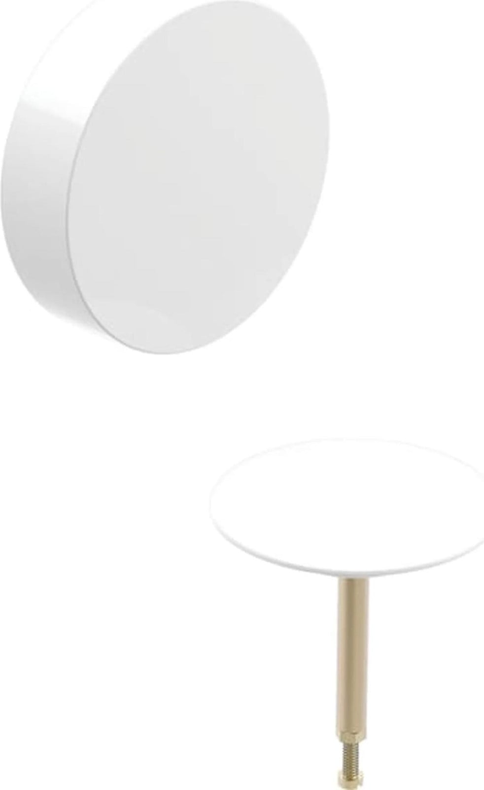 Geberit Complete set voor afvoer van badkuipen, diameter 52 mm, met draaimechanisme, wit