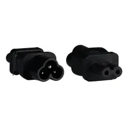 EFB EB515.3 Netzadapter IEC C6 auf IEC C7, Mickey Mouse Stecker - Euro 8 Buchse EB5153