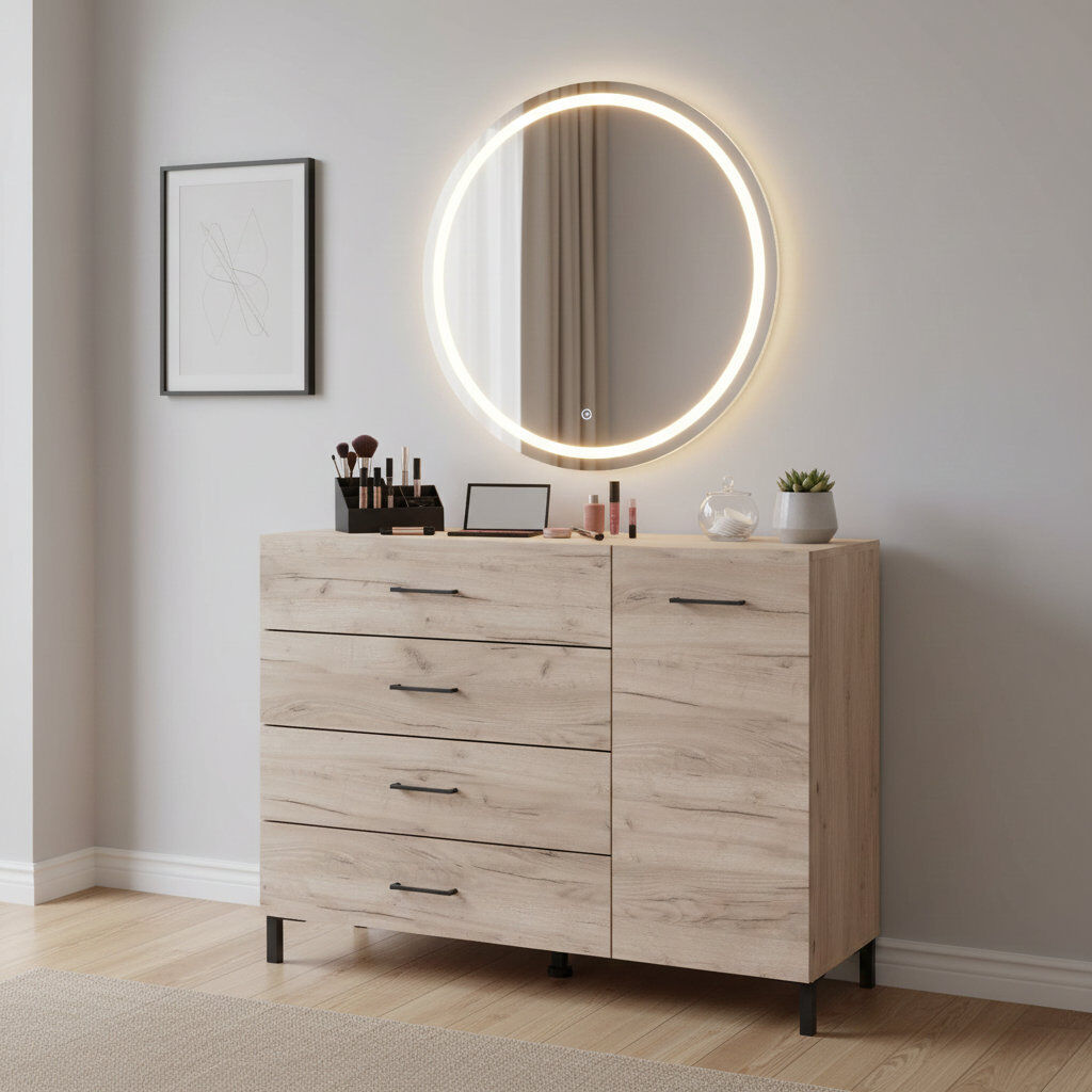 17 Stories Ponciano 116cm Sideboard Tan 87cm H X 116cm W X 42cm D