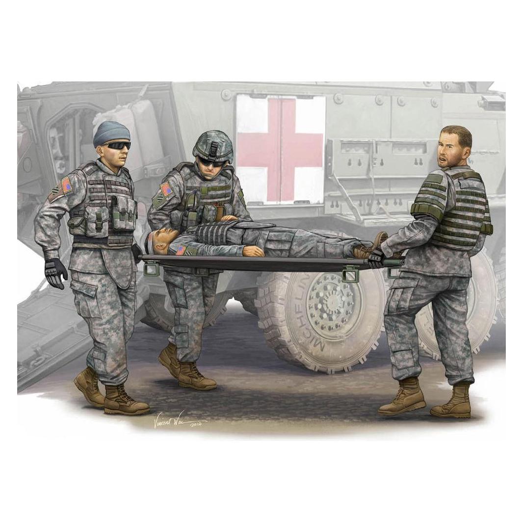Trumpeter Modern U.S. Army-Stretcher AmbulanceTeam (00430)