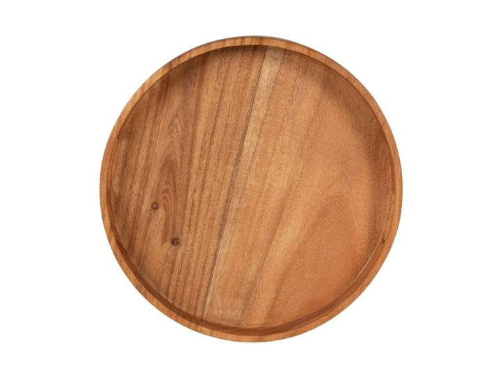Rundes Tablett aus Akazienholz
