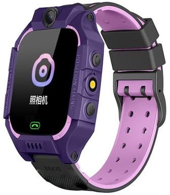 United Kids Smart Watch With GPS Positioning SOS Calling And Full Touch Screen purple