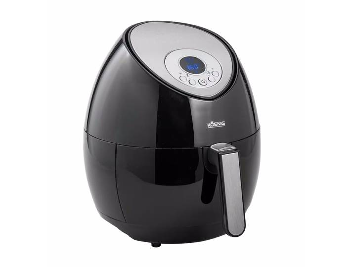 Koenig Quick & Pure 3 Fritteuse – Airfryer - Friteuse – schwarz / silber
