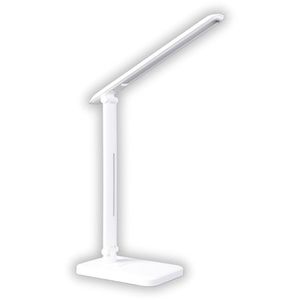 Luxula Schreibtischlampe LX700151, weiß, LED, dimmbar, mit Touchpanel, 250 Lumen, warm- bis tageslichtweiß