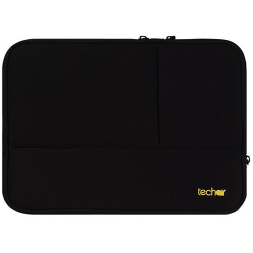 Techair Slipcase Neopren Schwarz 15,6" m.Zusatzfach für Zub.