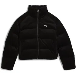 Puma, Damen, Laufjacke, WARDROBE ESS Corduroy Puffer Jacket (S), Schwarz, S