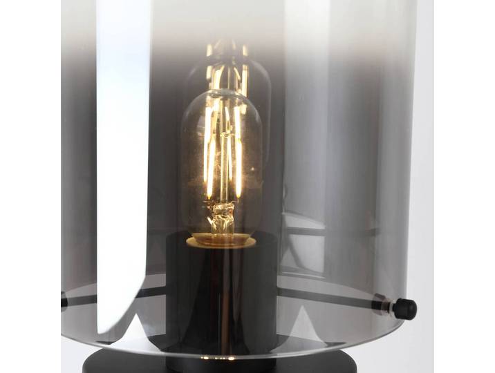 Searchlight Fensterbank Tischlampe Sweden, schwarz, für Wohn- / Esszimmer, Metall