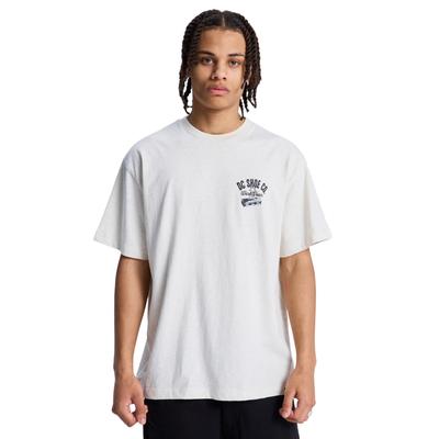 T-Shirt DC SHOES "Tool Box", Herren, Gr. L, weiß (oatmeal heather), Obermaterial: 75% Baumwolle, 25% Baumwolle., Shirts T-Shirt
