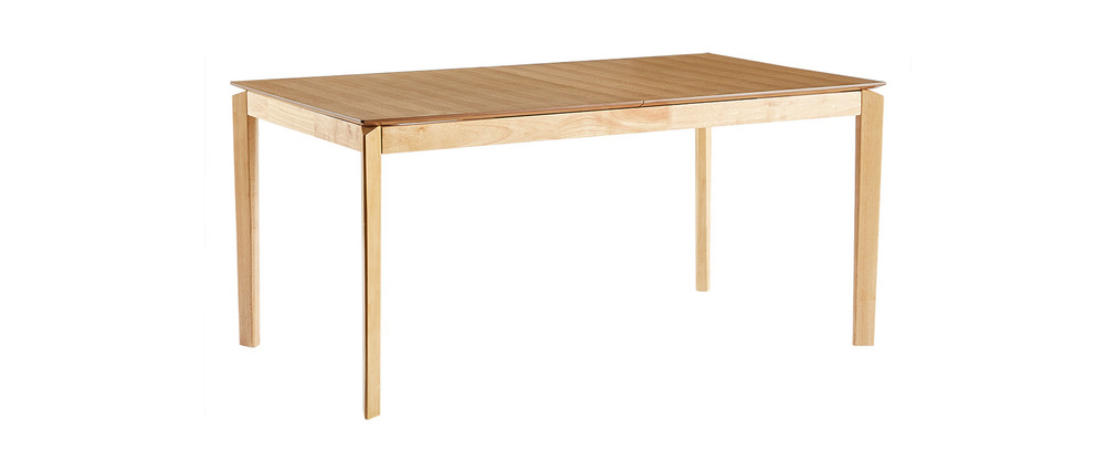 Miliboo Ausziehbarer rechteckiger Esstisch Eschenholz B160-210 cm BONAVISTA