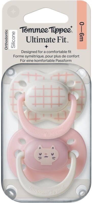 Tommee Tippee Ultimate Fit 0-6m tétine Girl 2 pcs