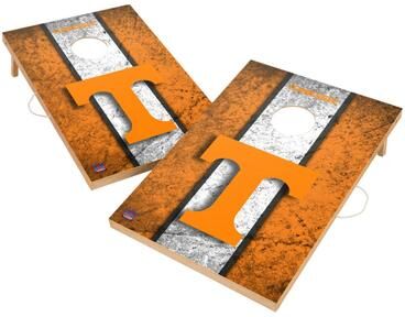 Skip's Garage Vintage Tennessee Volunteers VOLS Regulation 2x4 Cornhole Set