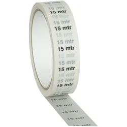 Showgear Marker / Indicator Tape ""15 m"" Markierung - weiß