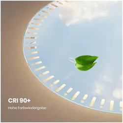 Emke, Spiegelschrank, Badspiegel mit Beleuchtung Φ70cm,Beschlagfrei, 3 Farbtemperaturen(3000K-6500K) und dimmbaren