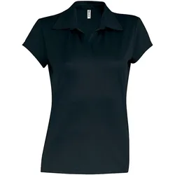 Proact, Damen, Sportshirt, Damen Poloshirt Kurzarm Sport (S), Schwarz