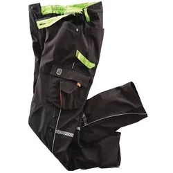 Terrax, Arbeitshose, Softshellhose Workwear Grösse 60 schwarz/limette (60)