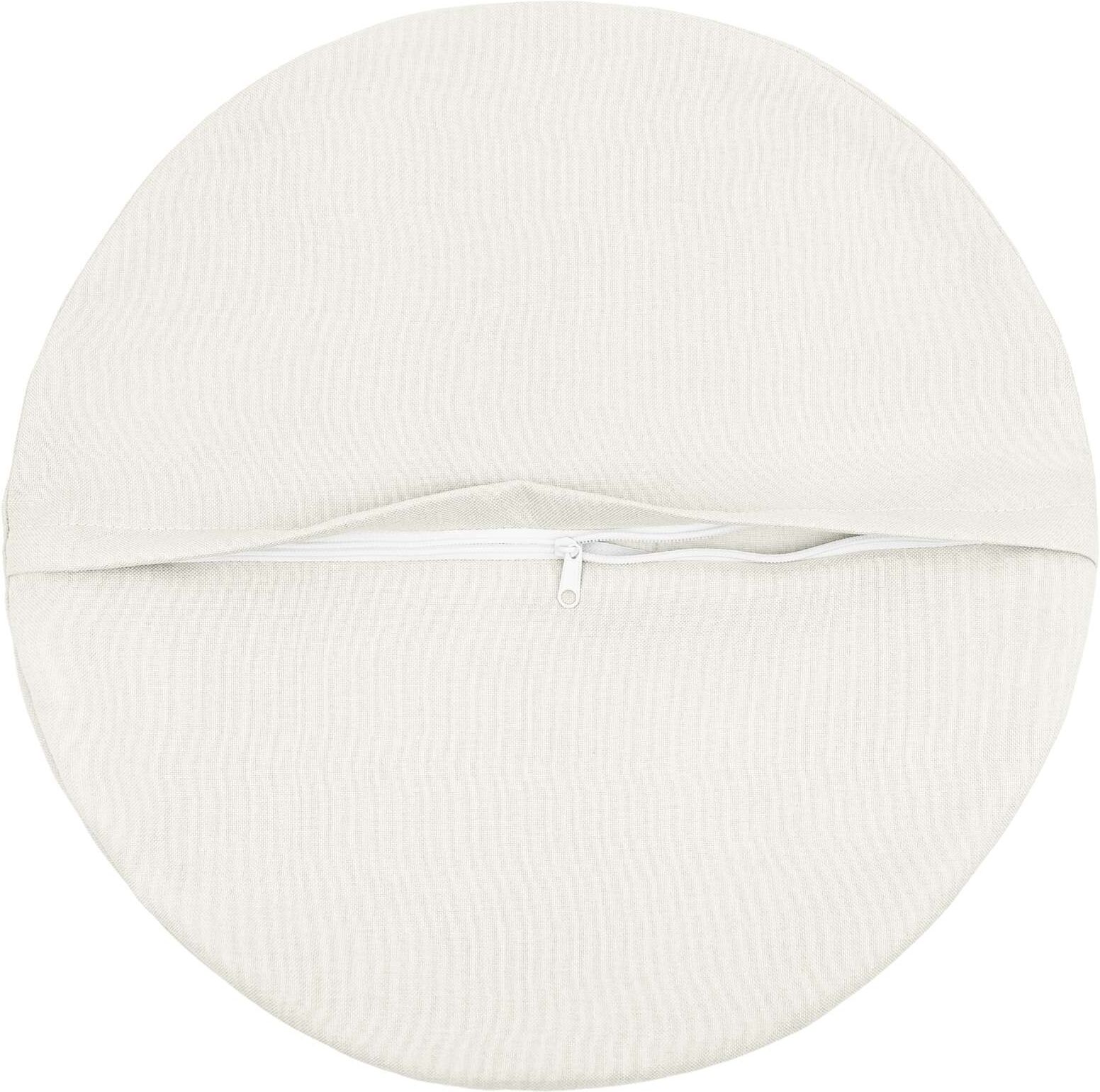 vidaXL Coussin avec oreiller HEERLEN 2 pc Blanc Tissu