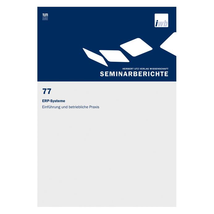UTZ Verlag ERP-Systeme (Deutsch, Softcover, Gunther Reinhart, Michael Zäh) (55578109)