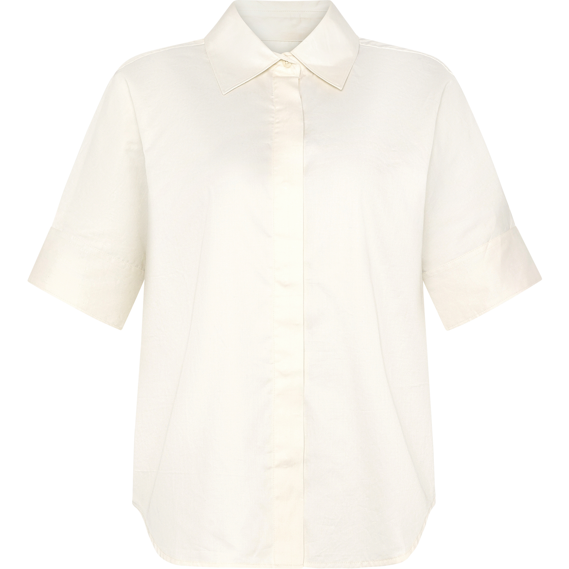 KnowledgeCotton Apparel Satin Damen Blusen weiss Größe L Lifestyle Hautfreundlich