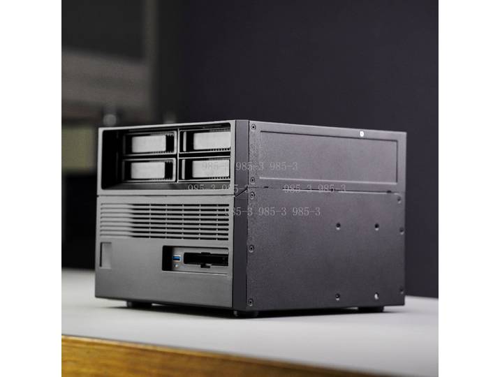 Boîtier NAS de stockage de disques durs, style rétro, 4+2 baies, châssis vide, version alimentation SFX