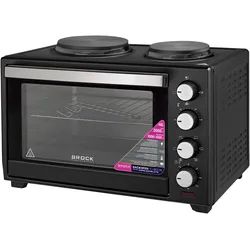 Brock Electronics TO 4802 BK, Kleinbackofen, Schwarz