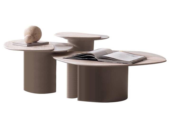 Xlmoebel Couchtisch Designer Beistelltisch-Set Edle Kaffeetische für Ihr Zuhause (Beistelltisch-Set, 3-tlg. Beistelltisch-Set), Made in Europa