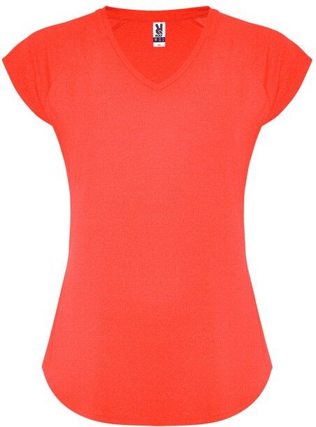 T-shirt technique publicitaire élastique et respirant Avus Corail Fluo L