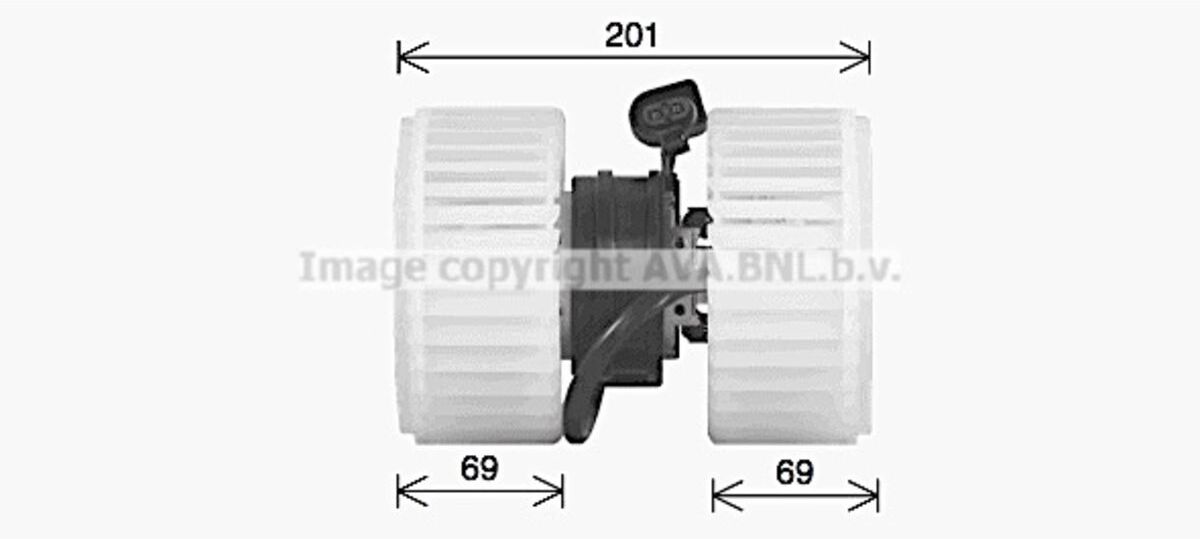Ava Cooling Motore elettrico, ventola interna AI8443