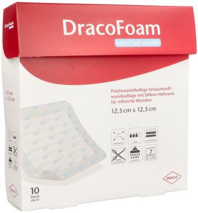 Dracofoam Infekt haft sensitiv Wundauf.12,5x12,5cm
