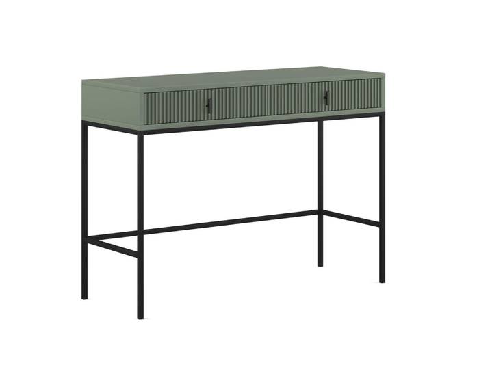 Boxxx Konsolentisch Maggiore, Grün, 2 Schublade(n) Schubladen, rechteckig, eckig, 104.2x77x50 cm, Wohnzimmer, Wohnzimmertische, Konsolentische