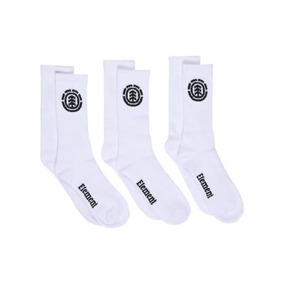 Socken ELEMENT "Icon", Herren, optic weiß, Obermaterial: 73% Baumwolle, 22% Polyester, 4% Elastodien, 1% Elasthan., Socken Socken