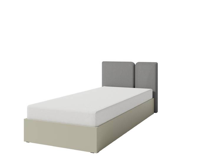 Bett – LUCA System – Grau – 90 x 200 cm