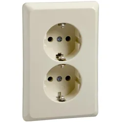 Elso 515400 Steckdose für Geräteträger 2-fach 16A RENOVIERUNG Schraubklemme perlweiß