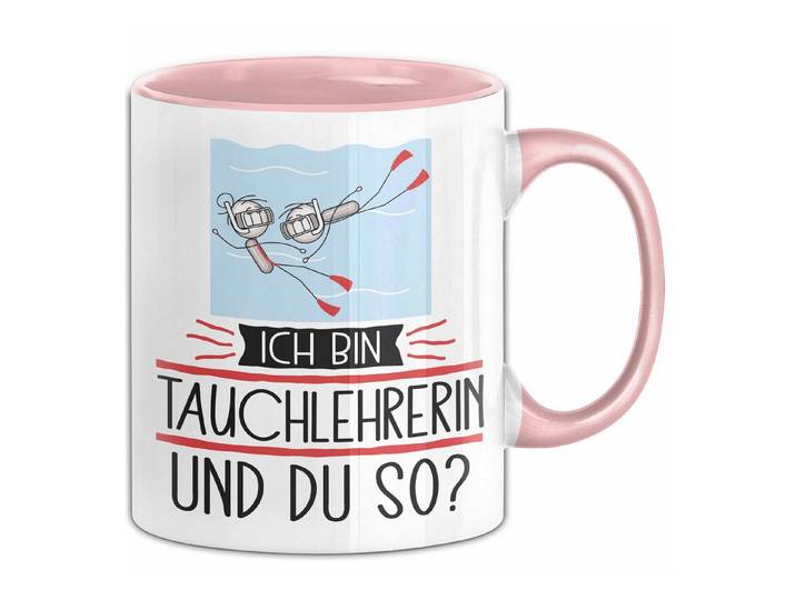 Trendation Tasse Tauchlehrerin Tasse Geschenk Ich Bin Tauchlehrerin Und Du So Geschen