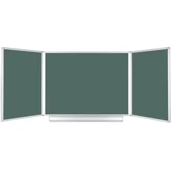 Grüne Klapptafel, Kreidetafel, Keramik / magnetisch, 2400 x 900 mm