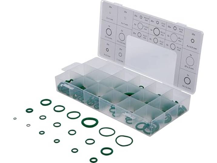 BGS 8121 O-ring-assortiment HNBR Ø 3-22 mm 225-dlg
