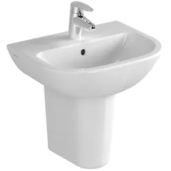 VitrA Handwaschbecken VitrA S20 450 x, 355 mm 1 Hahnloch mittig weiss, 5500L003-0001 5500L003-0001