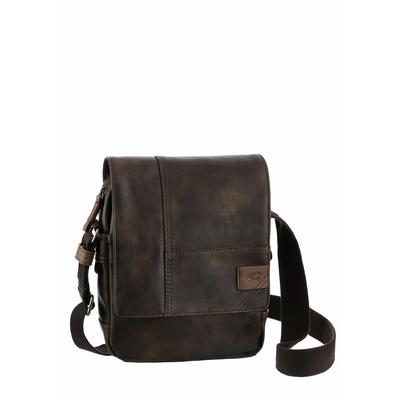 Umhängetasche CAMEL ACTIVE "Laos", Damen, Gr. B/H/T: 21cm x 27cm x 7cm, braun, Polyurethan, Polyurethan (PU), Retro, beschichtet, kontrastfarbene Details, leichte Abriebeffekte, Taschen Umhängetasche, praktisch funktionaler Alltagsbegleiter mit...