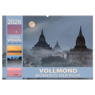 Vollmond - Momente der Ruhe (Wandkalender 2026 DIN A2 quer), CALVENDO Monatskalender