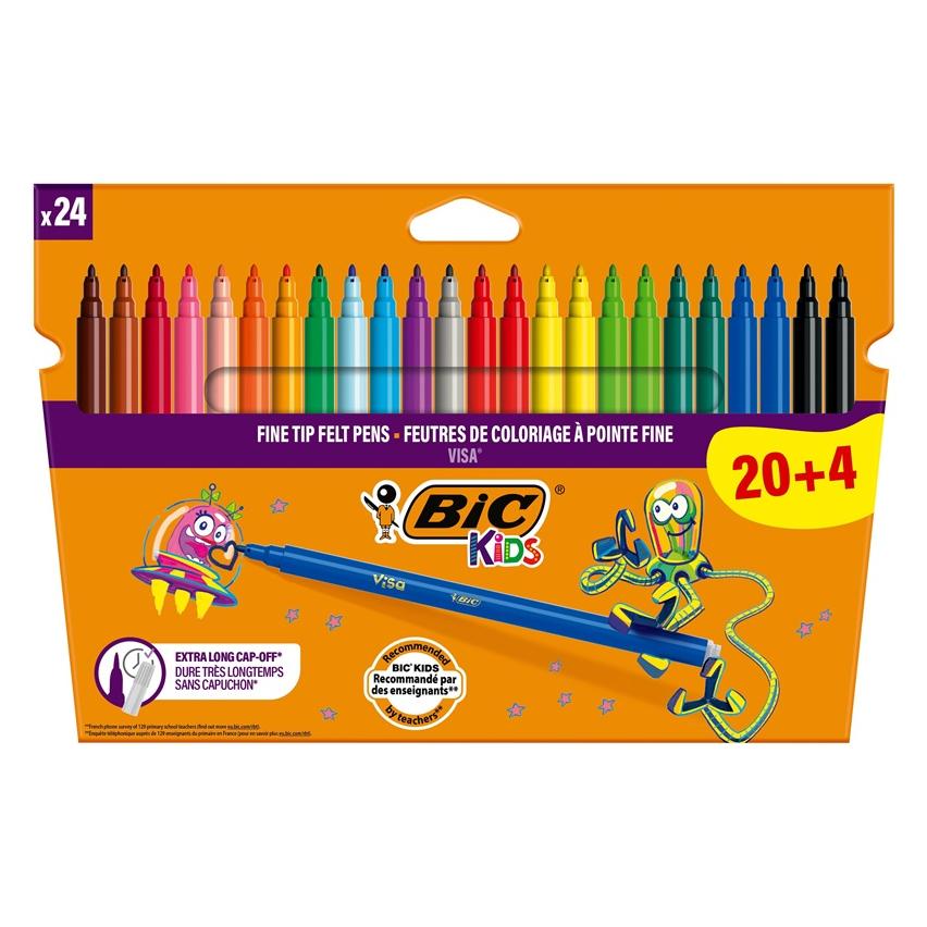 Bic Visa Filzstifte 24 Farben (24x) (59728555)