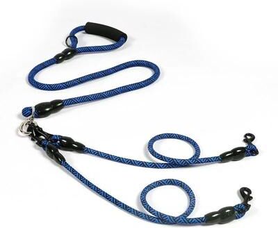 Uplifted Goods Heavy Duty Triple Dog Multi Lead System a blue