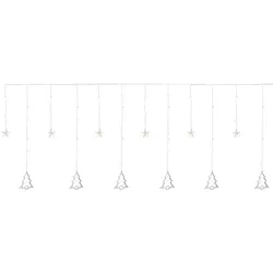 LICHTERKETTE Vorhang 220 cm mit 138 LED Warmweiß